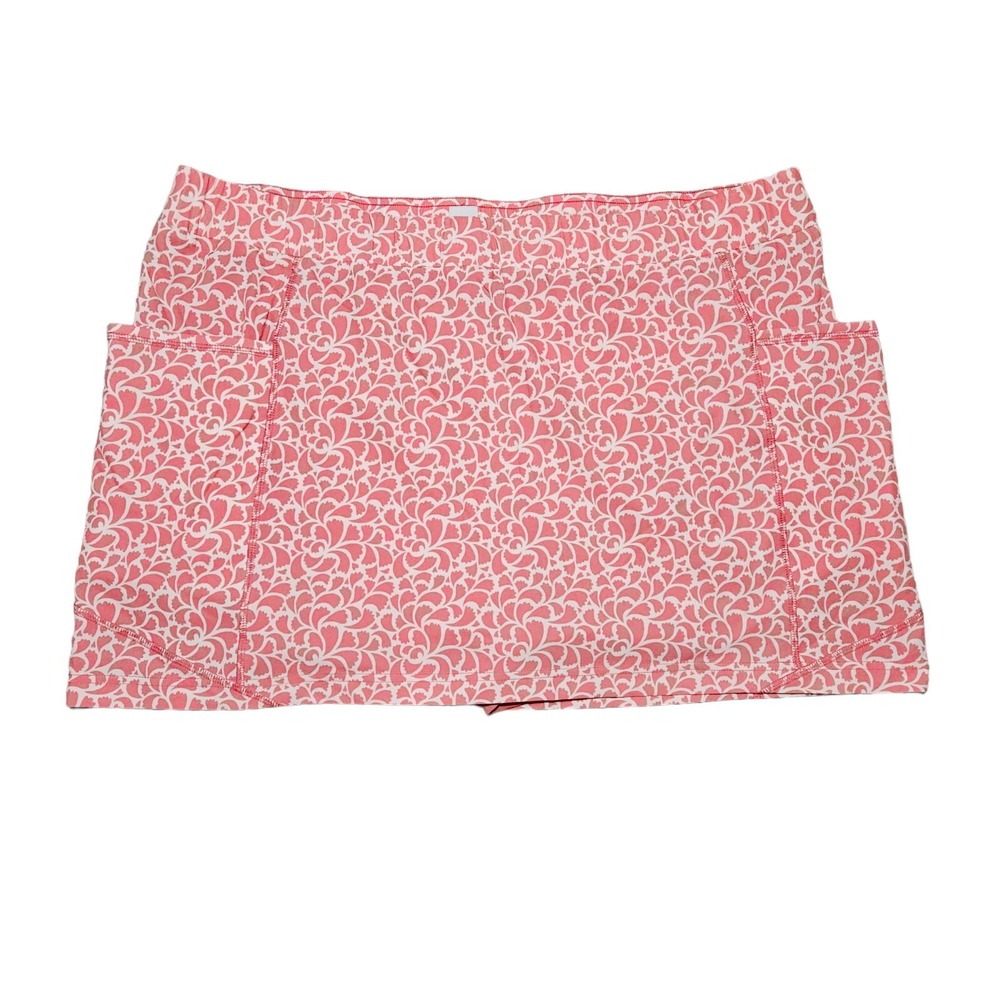Chico's Zenergy Neema Skort Sz 4 US 20 UPF Chic360 Blush Petals Strawberry Pink‎